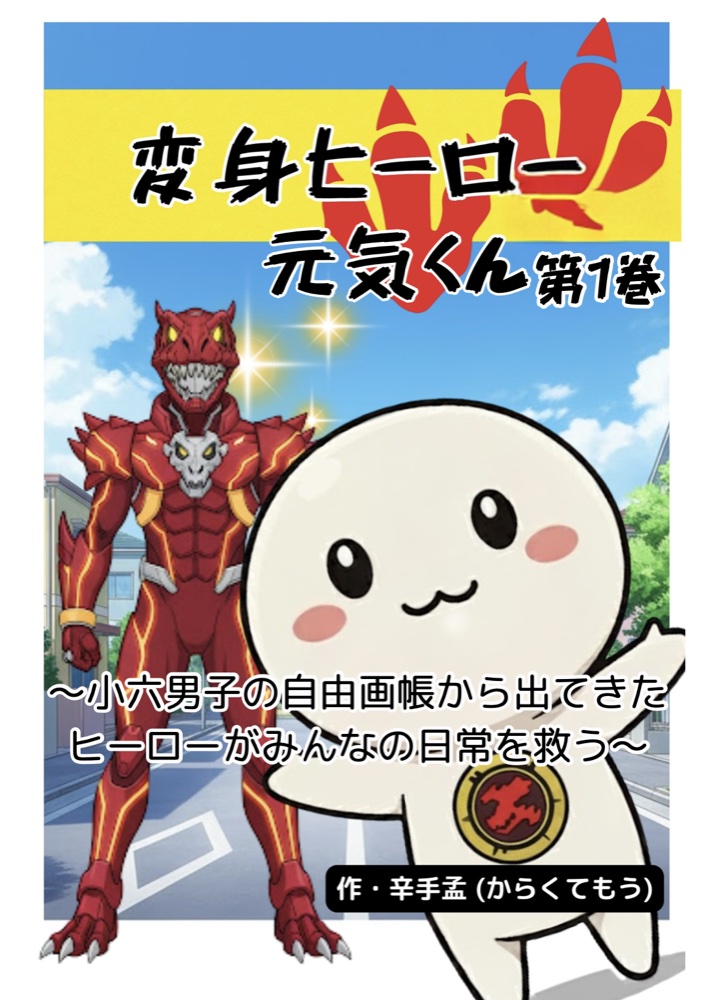 変身ヒーロー元気くん 第1巻の表紙
